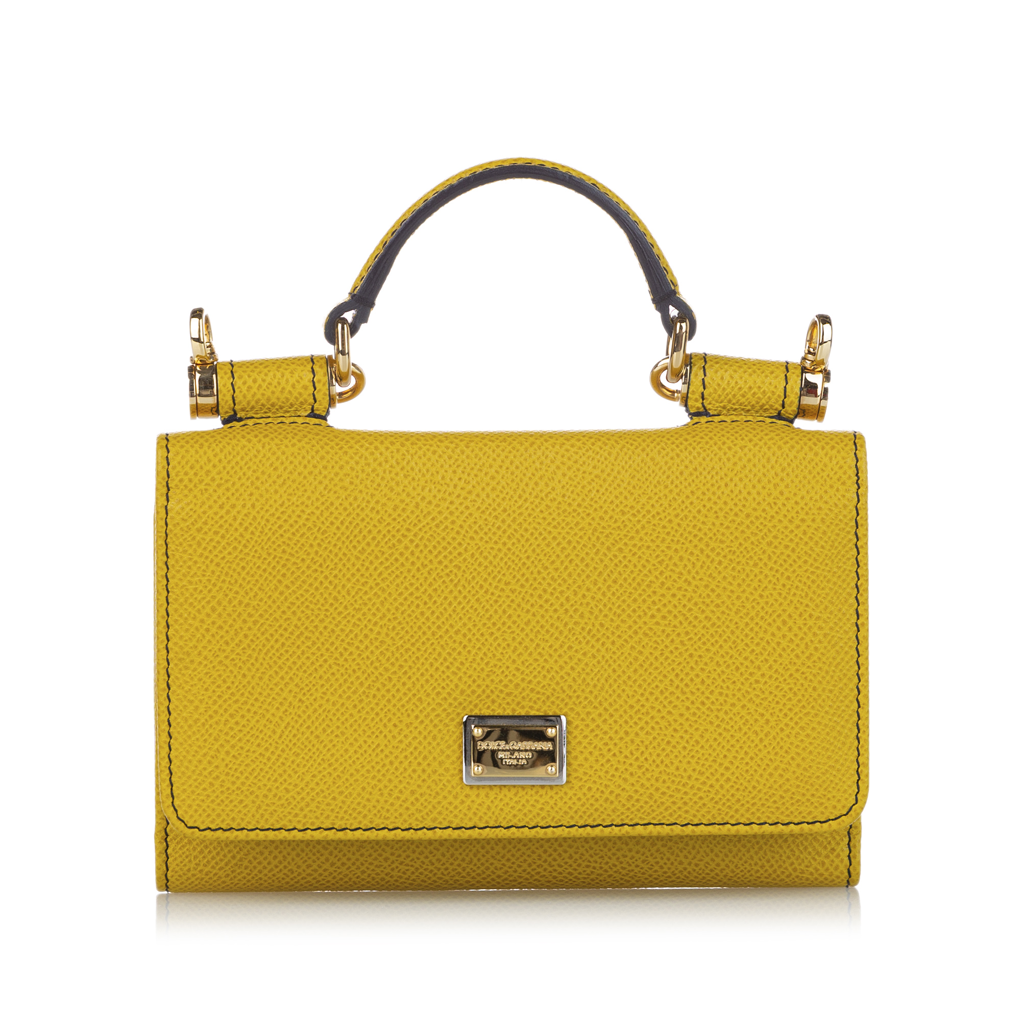Dolce & Gabbana Miss Sicily Mini Leather Satchel