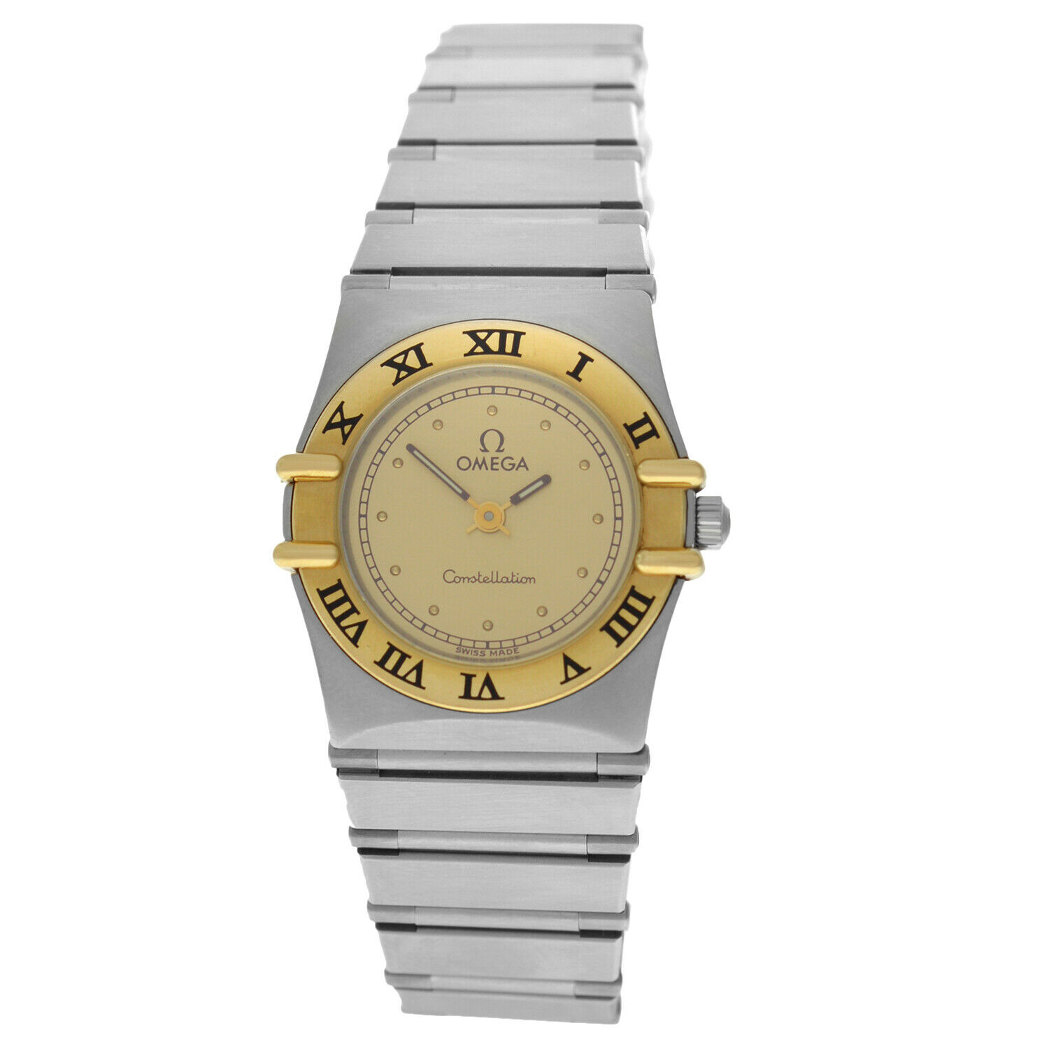 Omega Constellation 18K Yellow Gold Stainless Steel 22MM Quartz Watch