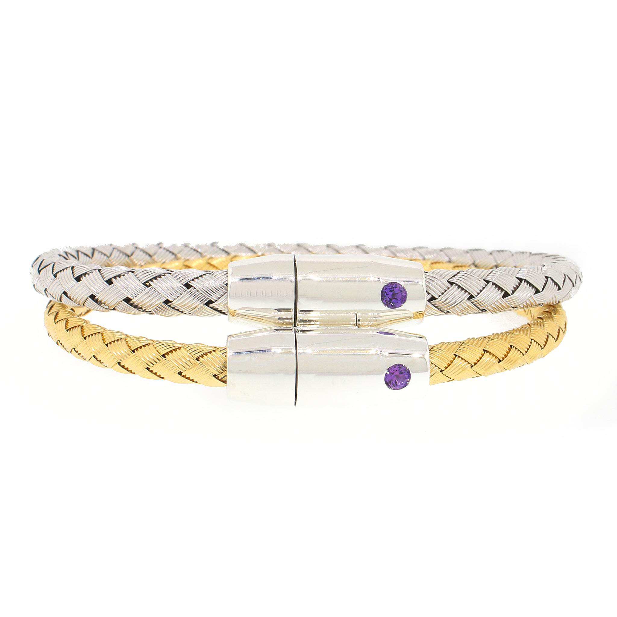 Roberto Coin Woven Magnetic Bracelet in Sterling Silver