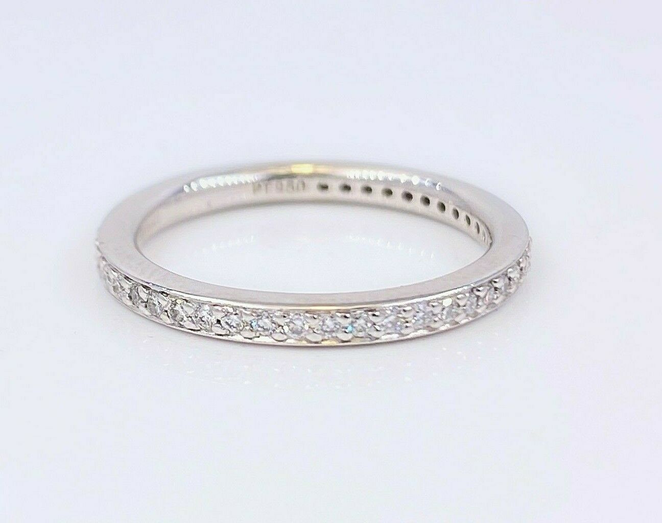 Ritani MicroPave Diamond Eternity Wedding Band in Platinum 2 MM