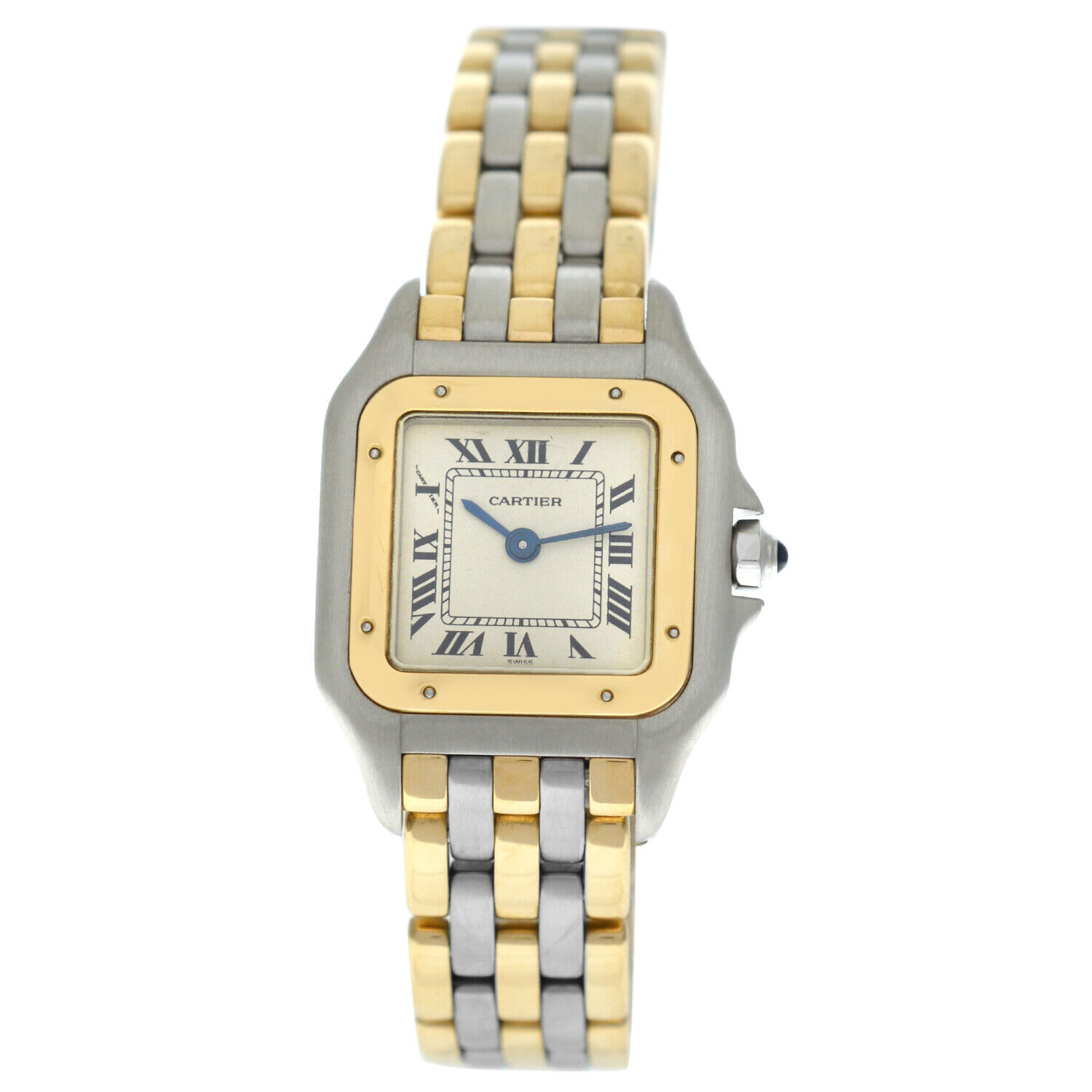 Cartier Panthere   18K Yellow Gold & Steel Three Row 22MM Quartz Watch