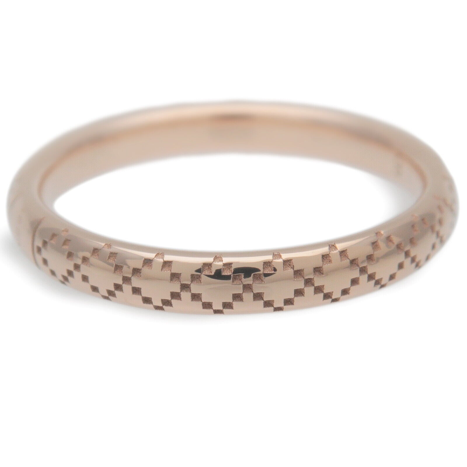 GUCCI Diamantissima Ring K18PG 750PG Rose Gold
