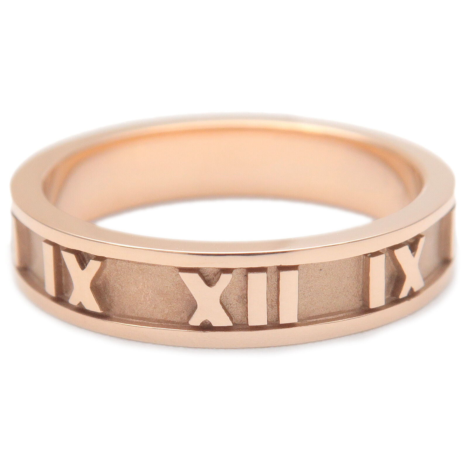 Tiffany & Co. Atlas Ring K18PG 750PG Rose Gold