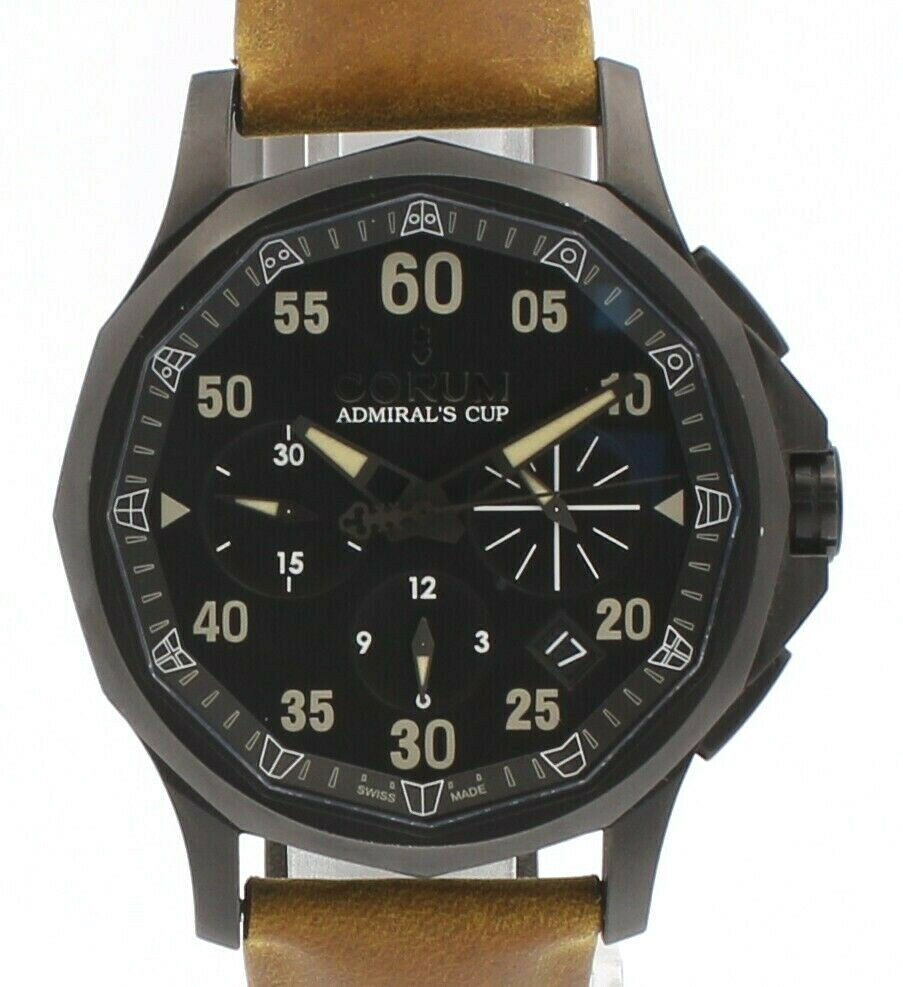 Corum Admiral's Cup Legend 42 Chronograph Automatic Black Dial 42mm