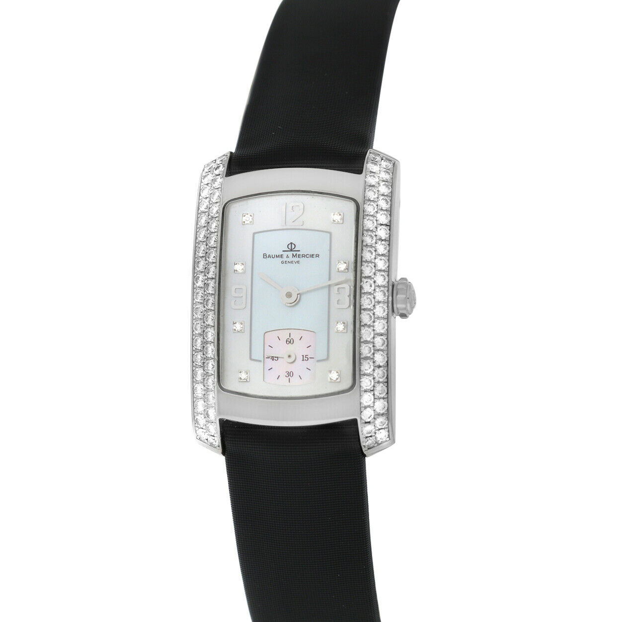 Baume & Mercier Hampton Milleis 18K Gold Diamond MOP Quartz 22MM Watch