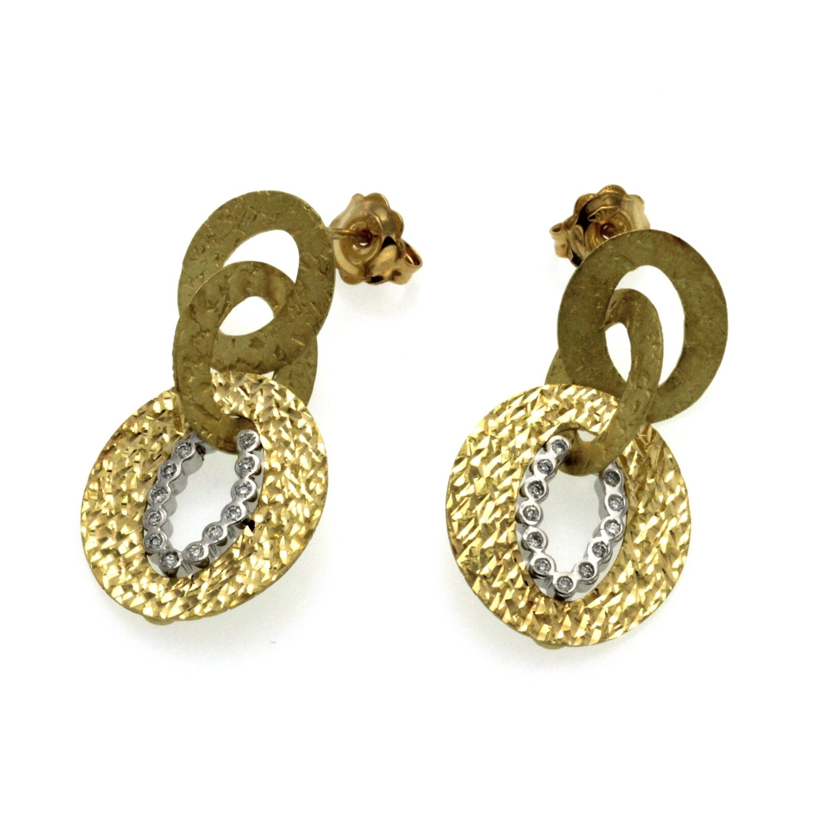 Roberto Coin 18K Yellow Gold Diamonds Ruby Chic & Shine Oval Earrings