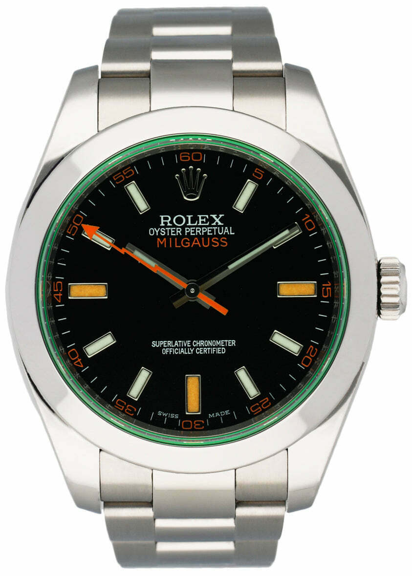Rolex Milgauss  Black Dial Mens Watch