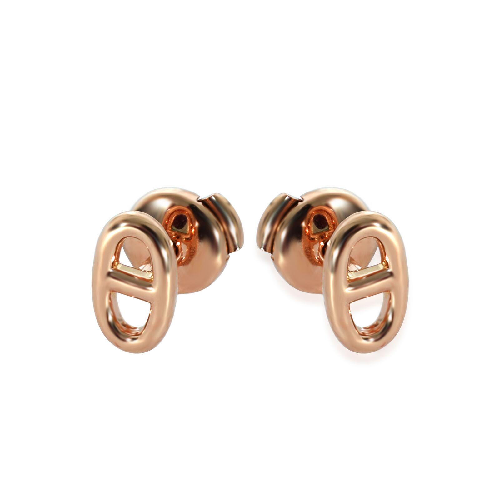 Hermès Chaine d'Ancre Earrings in 18k Rose Gold