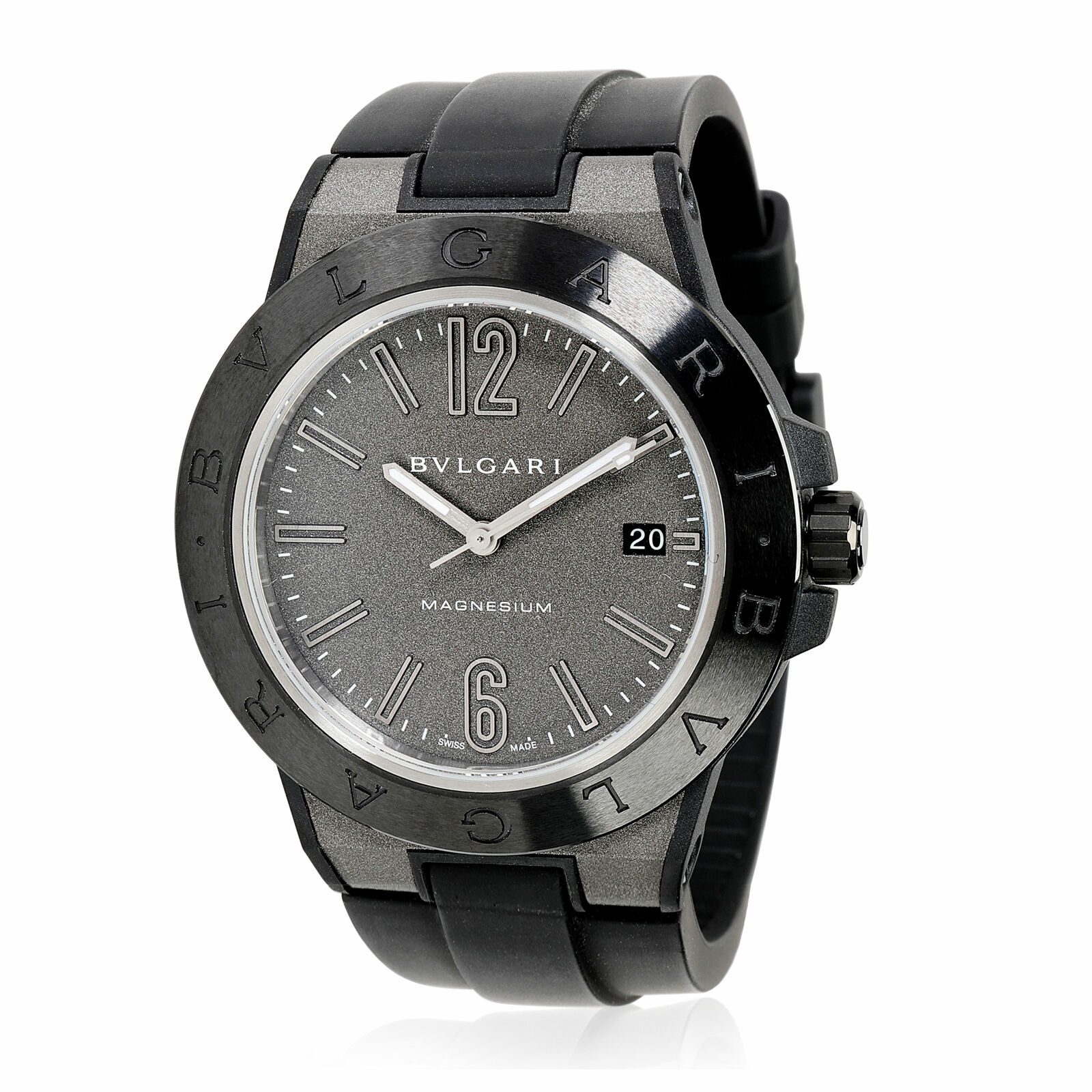 Bulgari Diagono 102307 DG 41 SMC Men's Watch in  Magnesium