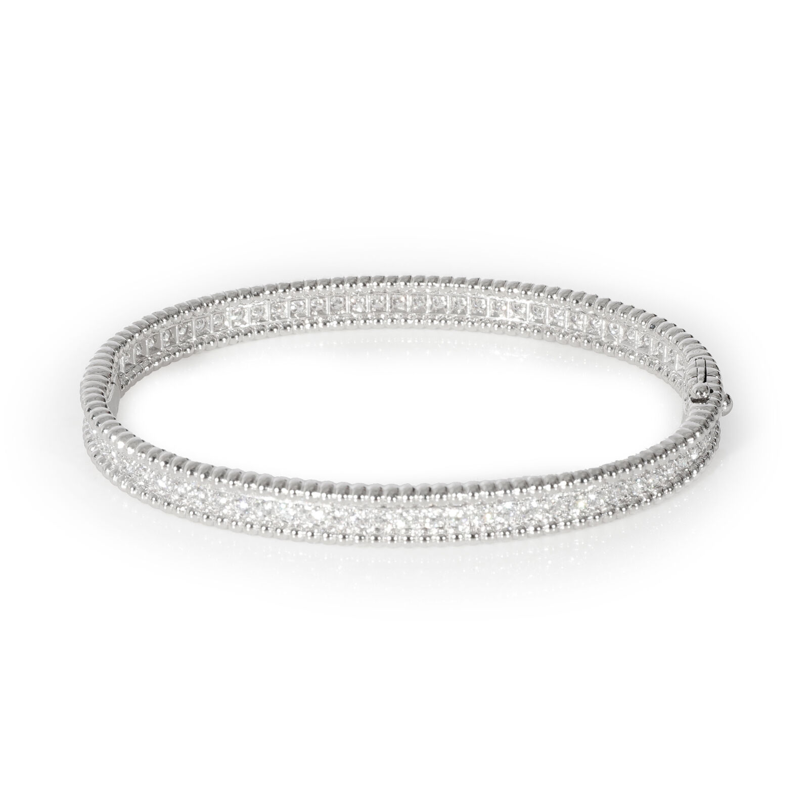 Van Cleef & Arpels Perlee Diamond Bracelet in 18K White Gold