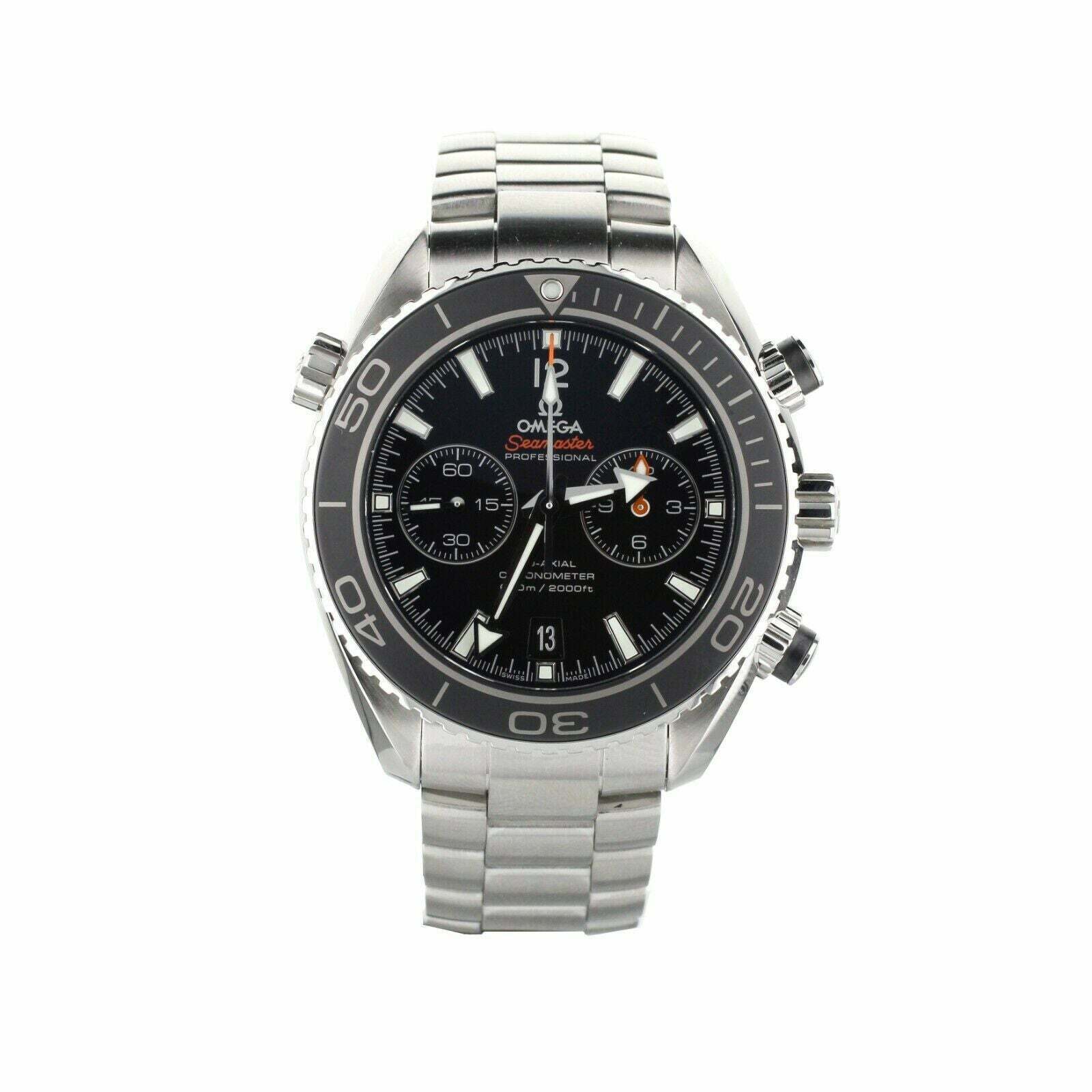 Omega Seamaster Planet Ocean Chronograph Black 45.5mm  Full Set