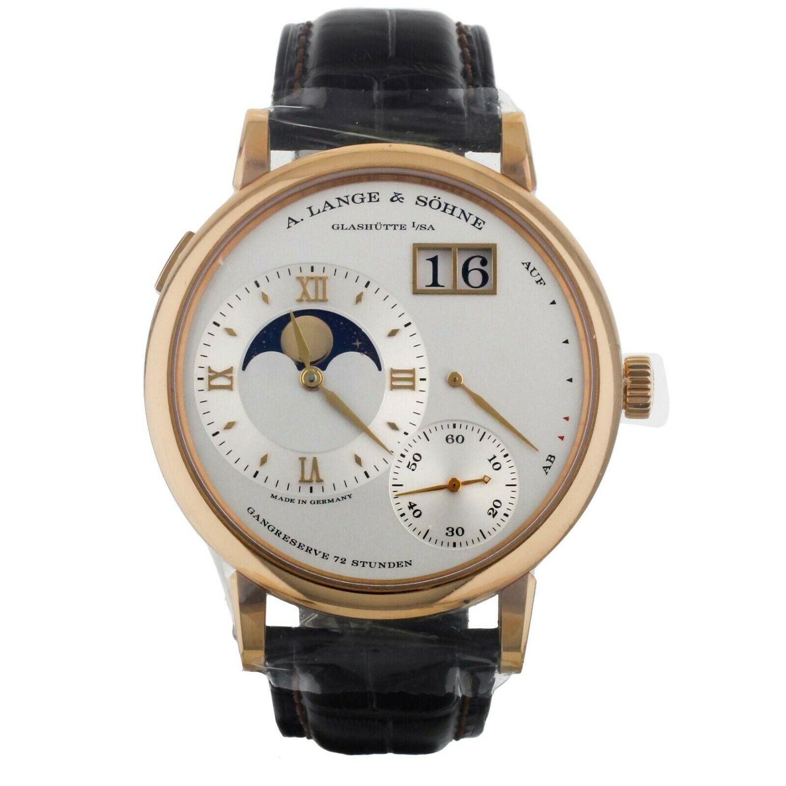 A. Lange & Sohne Grand Lange 1 Moon Phase Rose Gold 41mm 139.032 New Old Stock