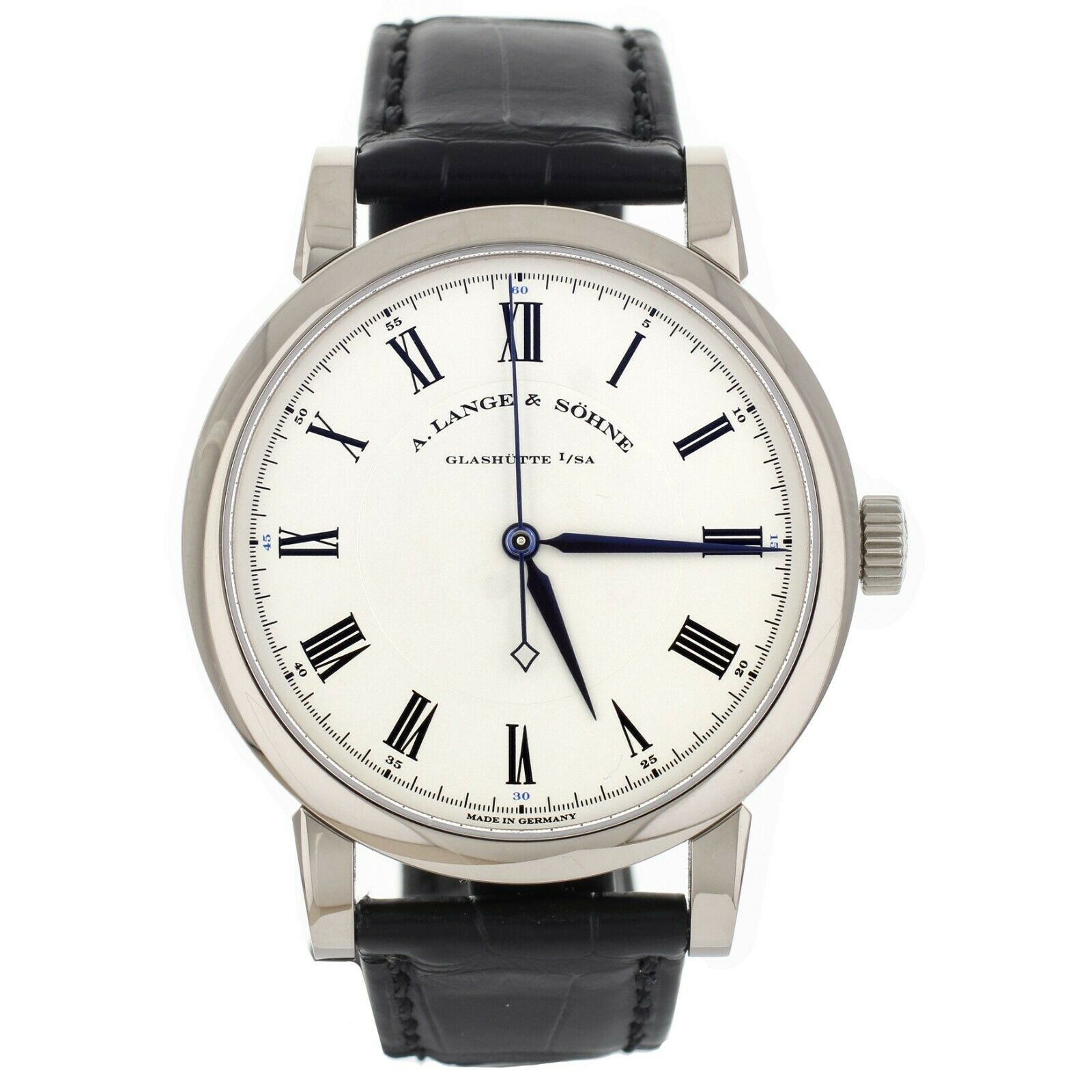 A Lange Sohne Richard Lange Argenté Dial White Gold 40.5MM  Full Set