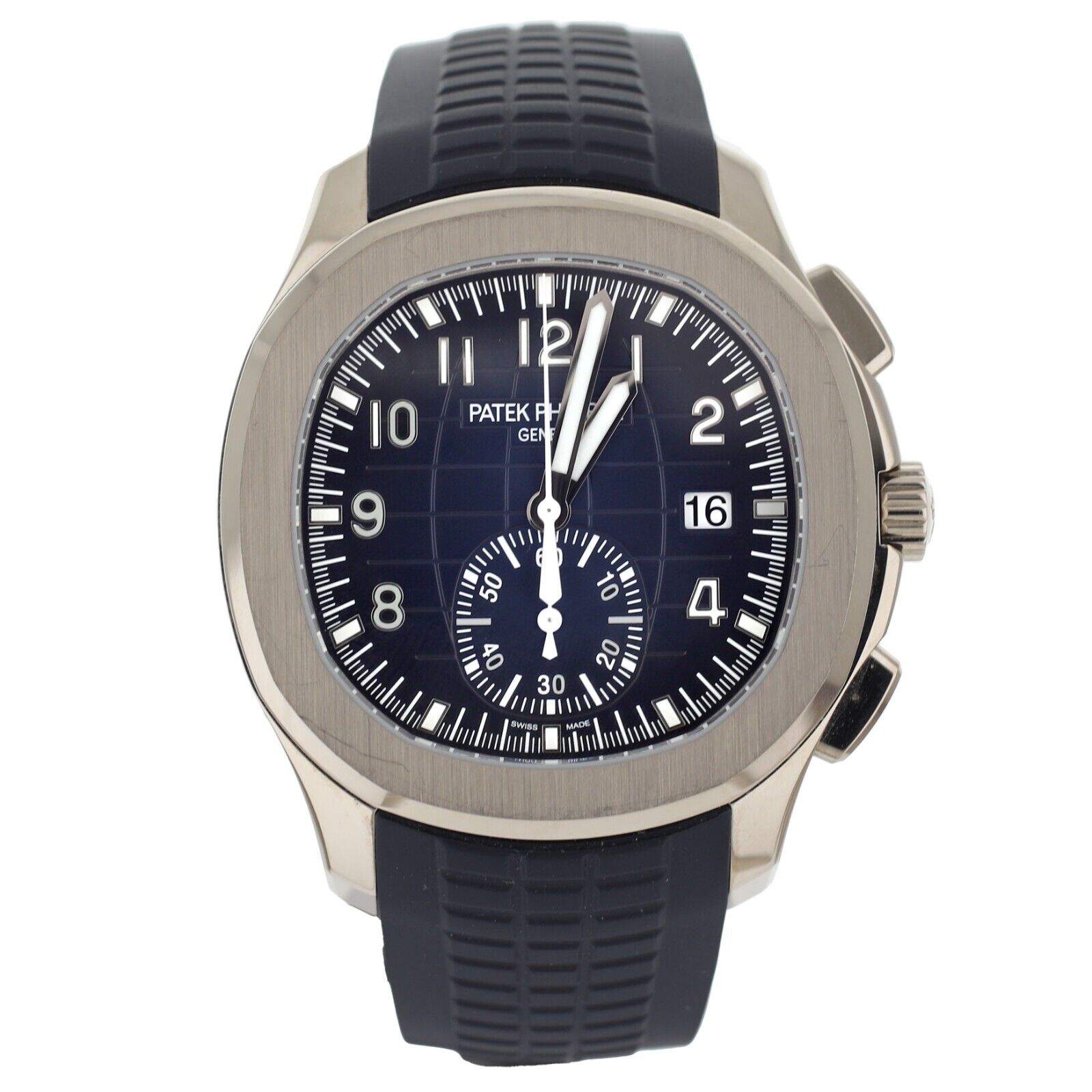 Patek Philippe Aquanaut Chronograph Blue Dial White Gold 42mm
