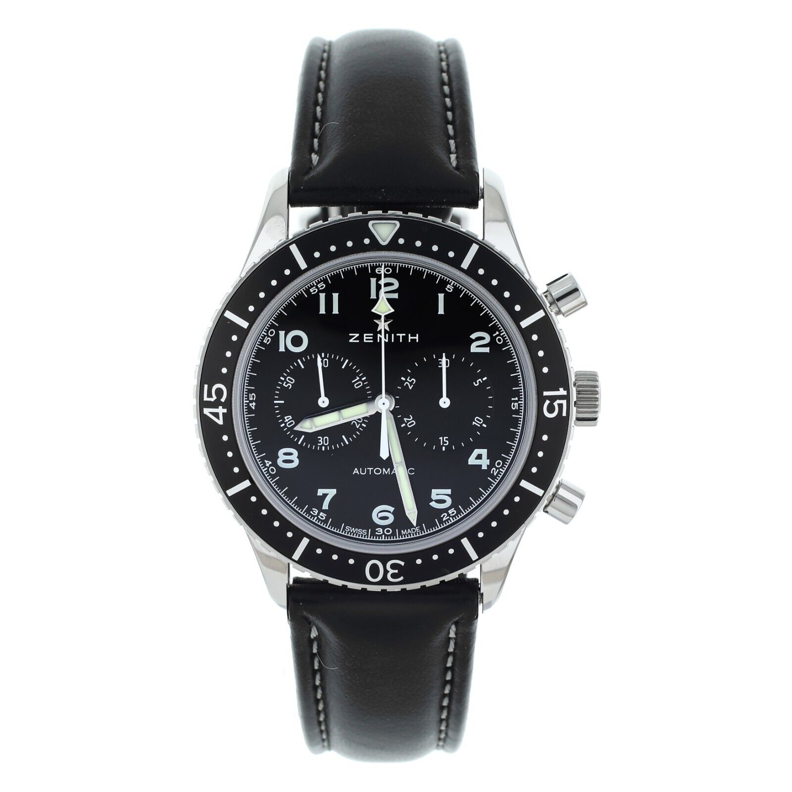 Zenith Cronometro Tipo CP-2 Chronograph Black 42MM 03.2240.4069/21.c774 Full Set
