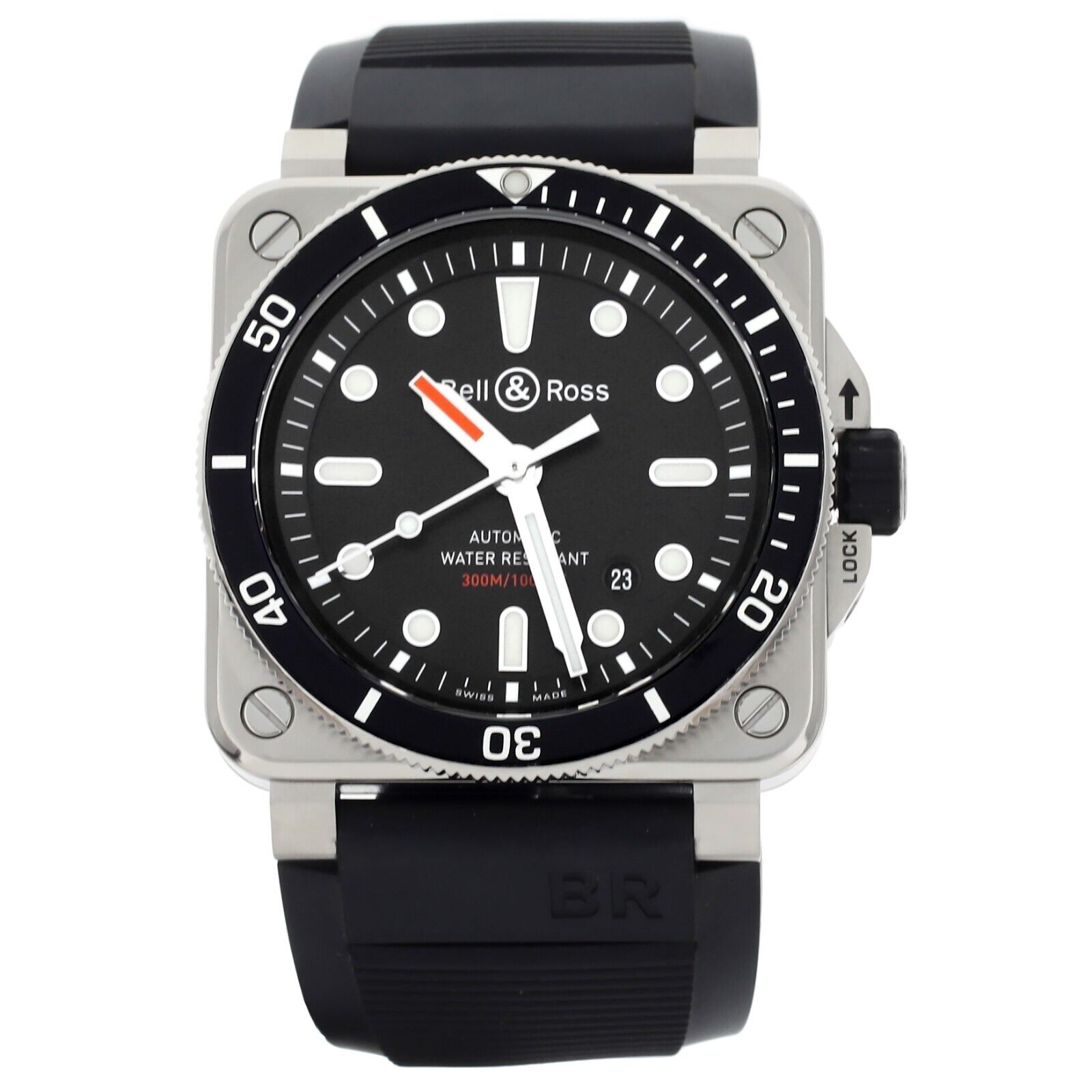 Bell & Ross BR03-92 Diver Black Dial Rubber  Full Set