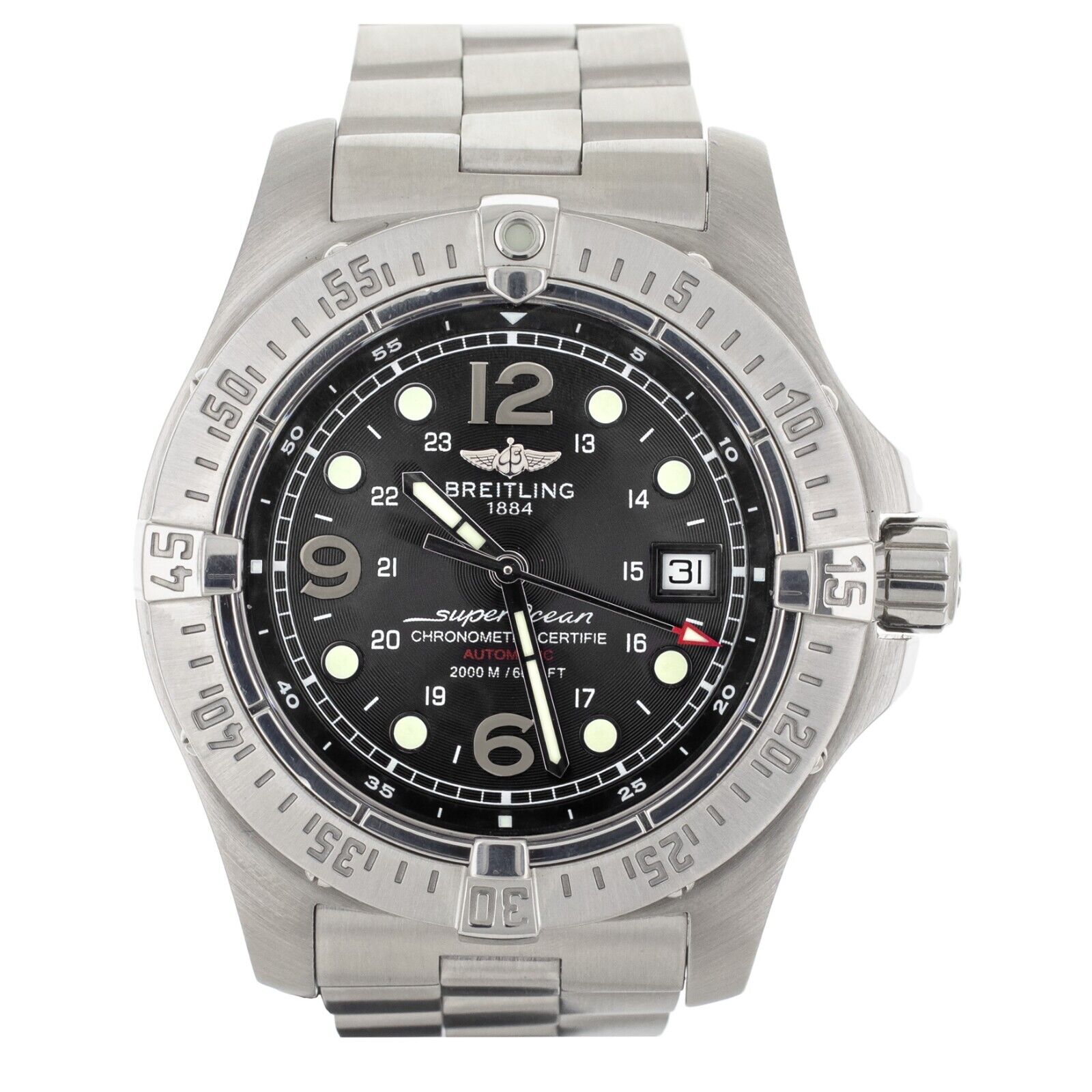 Breitling Superocean Steelfish Black DIal Stainless Steel