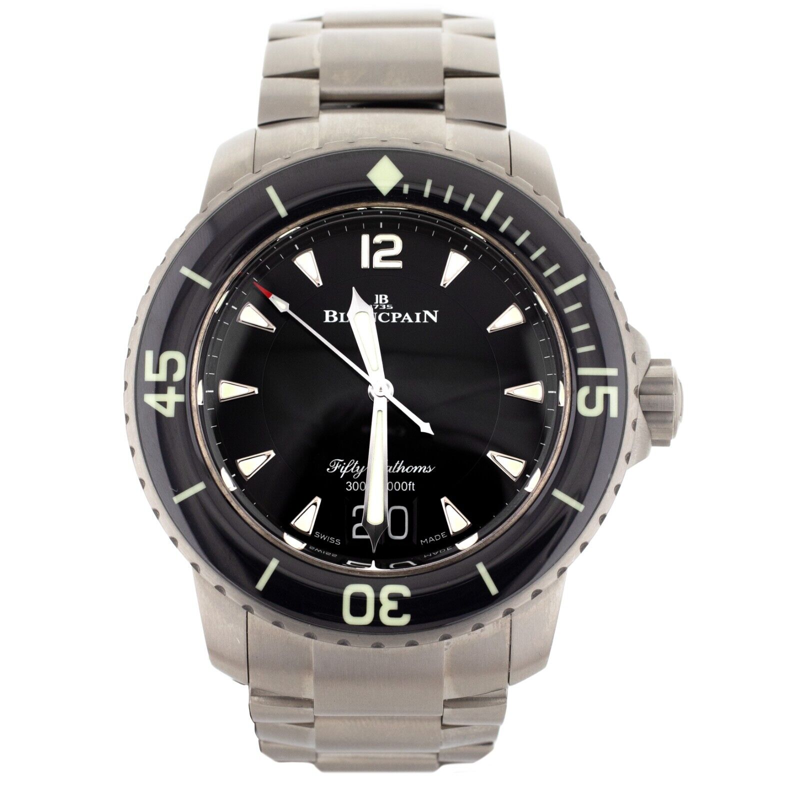 Blancpain Fifty Fathoms Grande Date Titanium Black Dial
