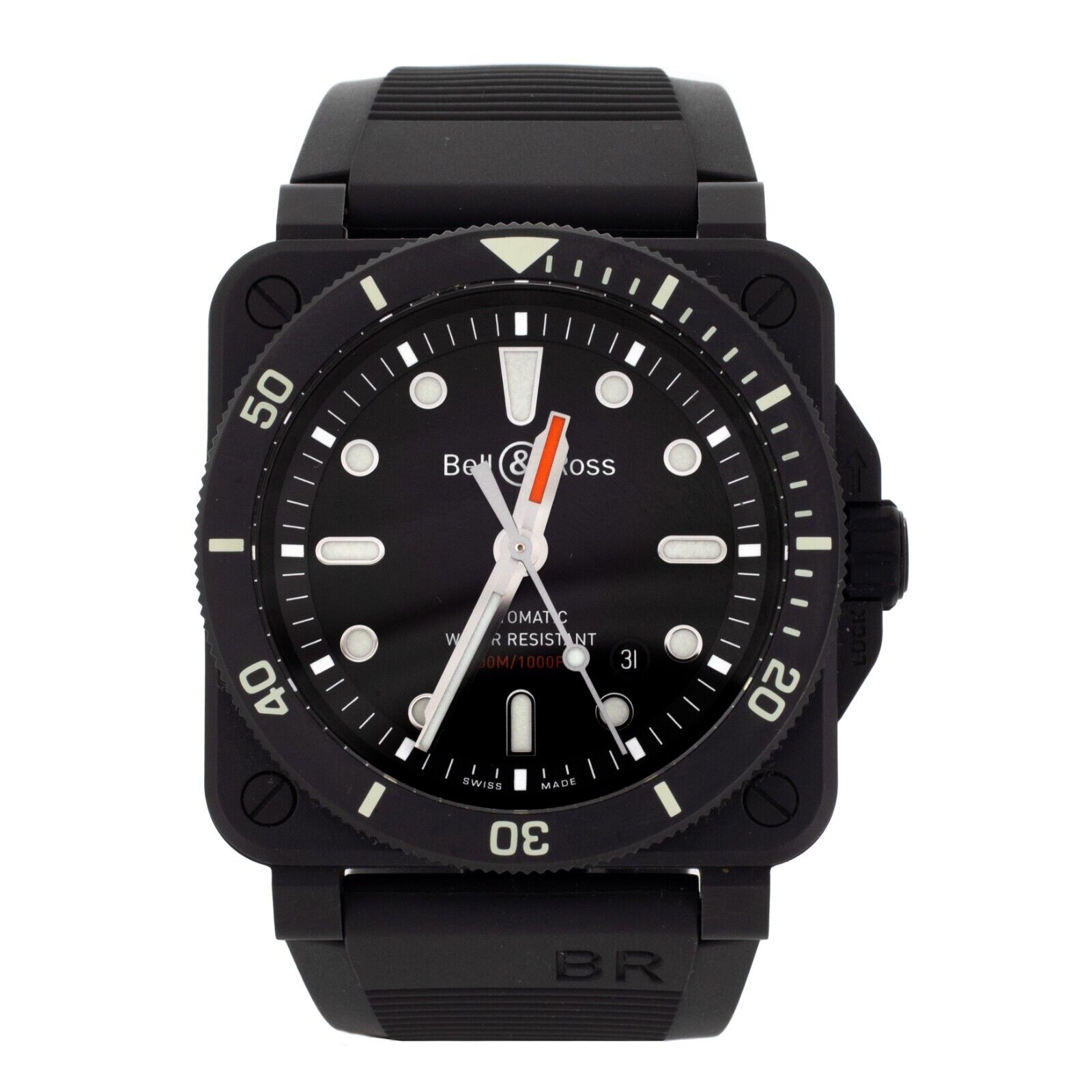 Bell & Ross   Diver Ceramic Black Dial Rubber  Full Set
