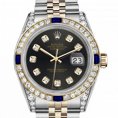 Women's Rolex 31mm Datejust Two Tone Jubilee Chocolate Dial Diamond Accent Bezel + Lugs + Sapphire
