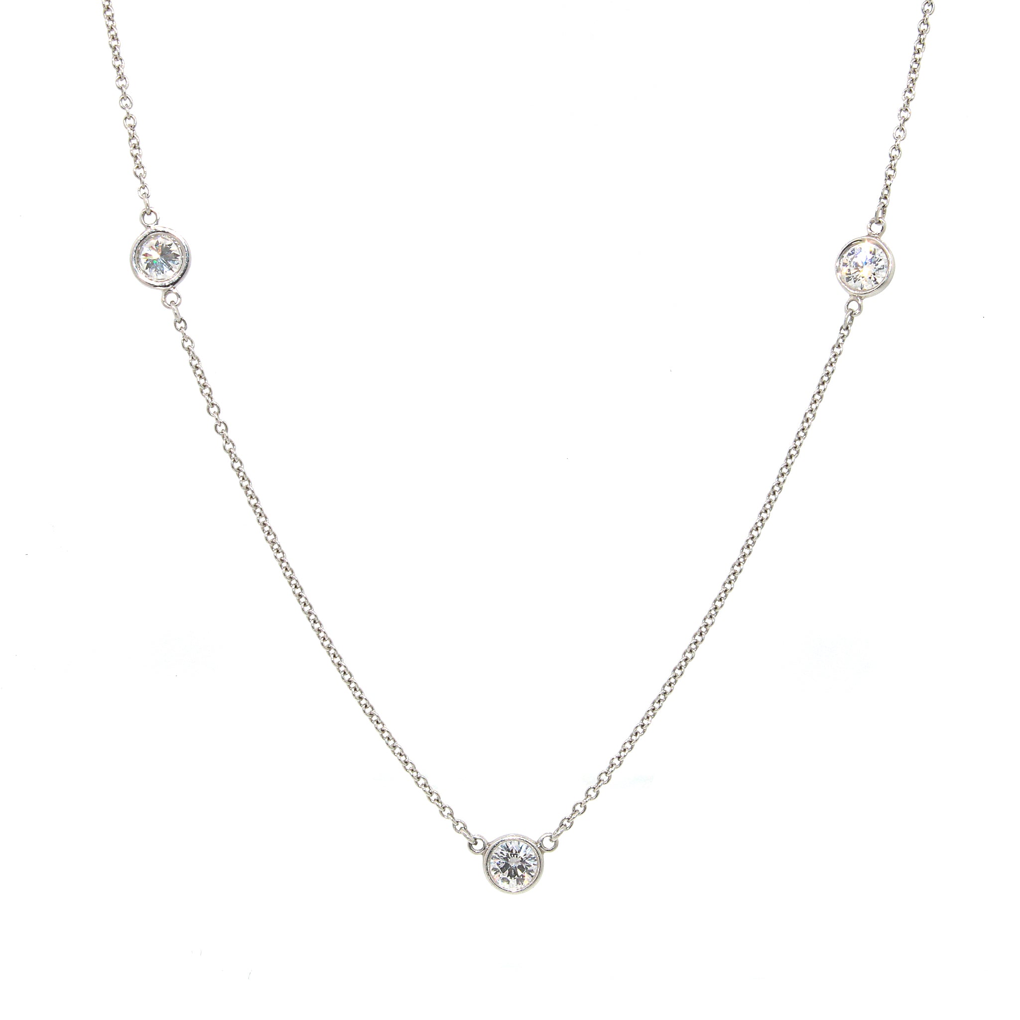 Tiffany and Co. Diamond by the Yard Elsa Peretti Necklace