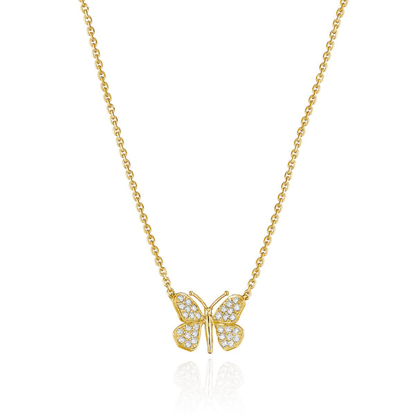Wonderland Butterfly Diamond Necklace