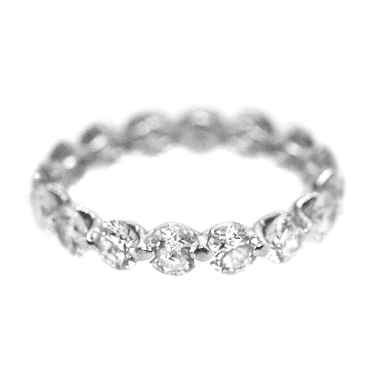 Blue Nile Platinum and Diamond Floating Eternity Ring