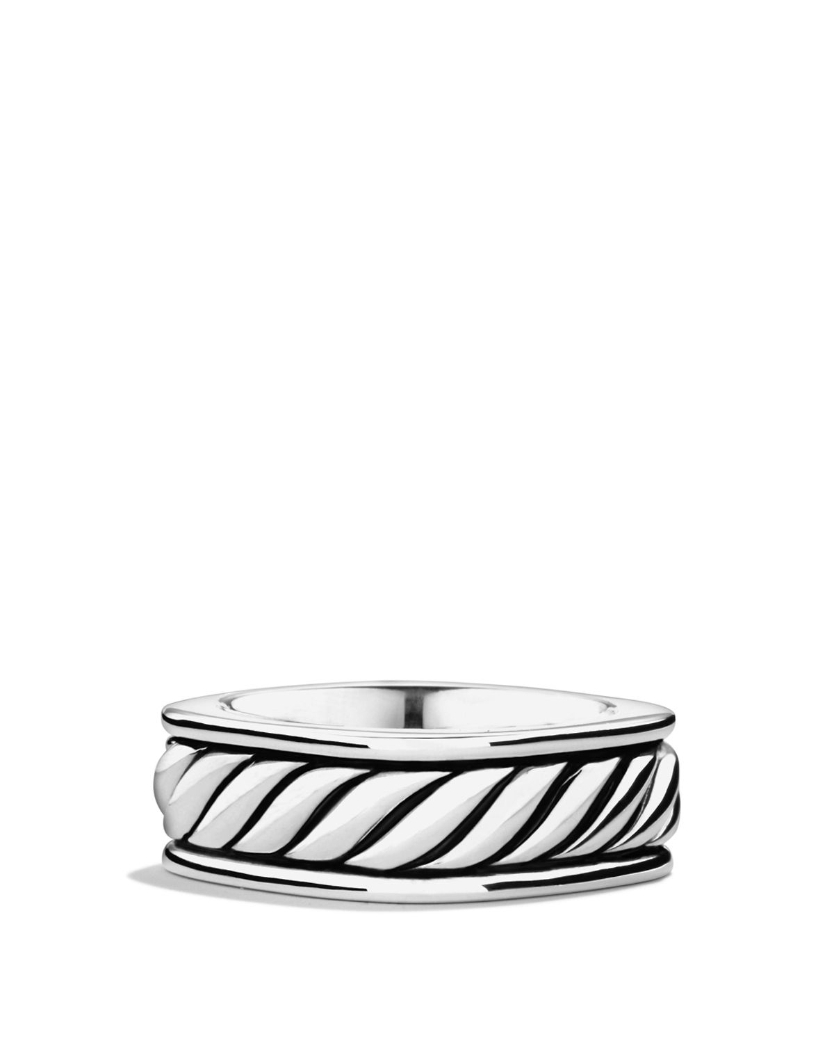 David Yurman Sculpted Cable Narrow Square Band Ring