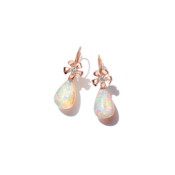 Wonderland Teardrop Crystal Opal Earrings