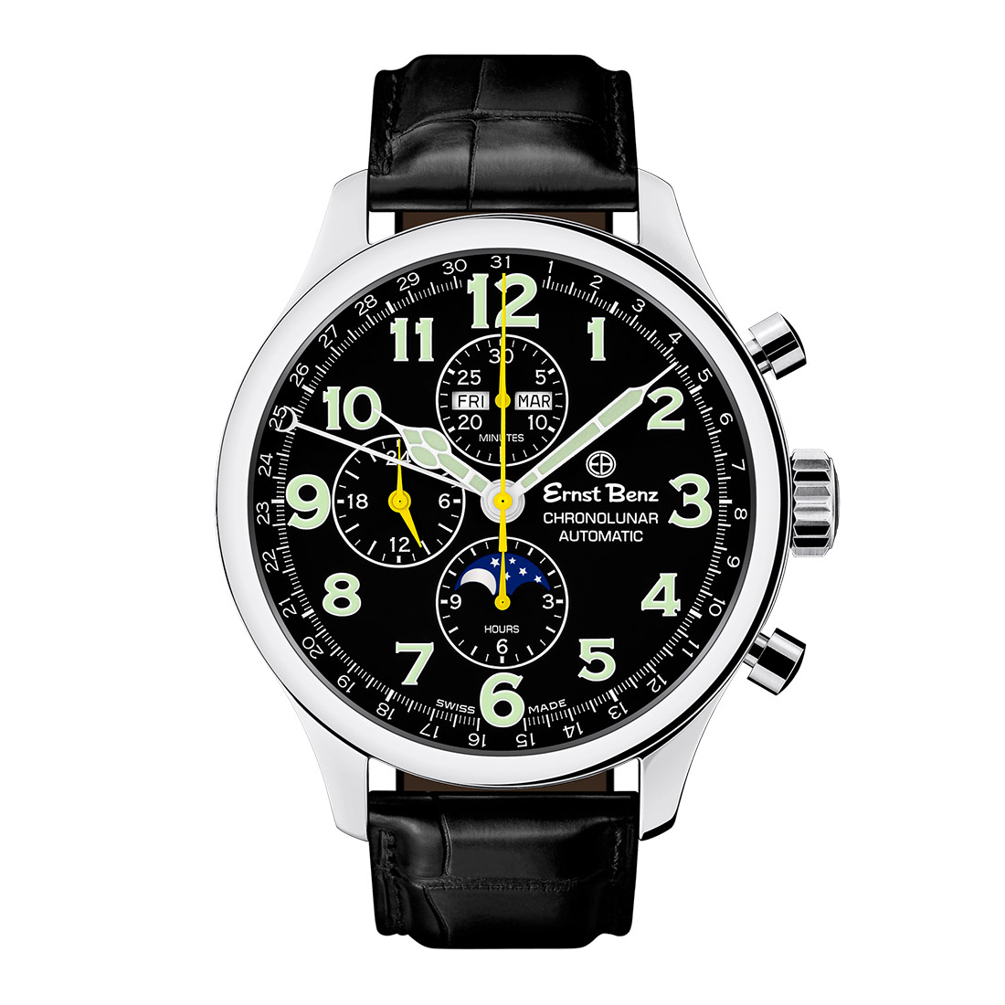 Ernst Benz ChronoLunar GC10311 A Mens  47mm Watch