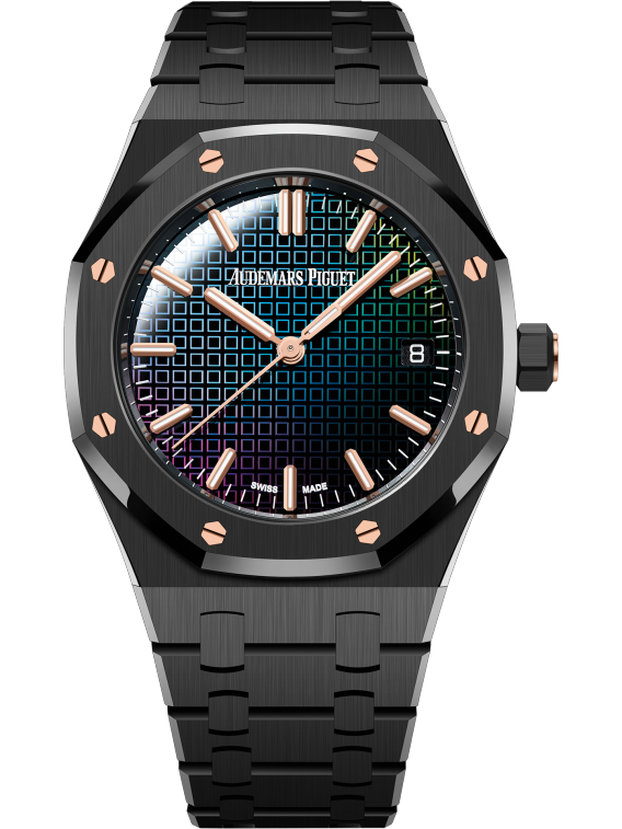 Audemars Piguet 77350CE.OO.1266CE.02.A 34mm Black Ceramic Royal Oak Carolina Bucci