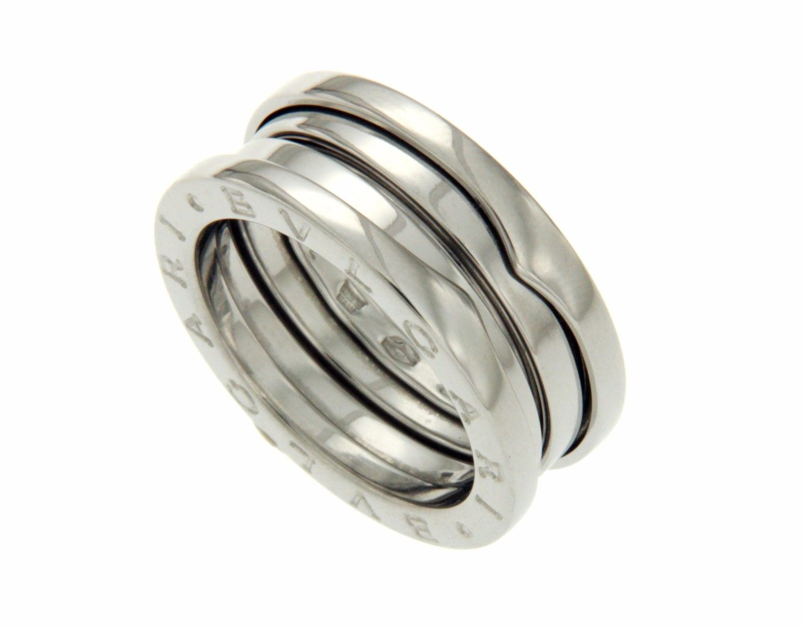 Bulgari B-Zero1 18K White Gold Ring Size 6.25