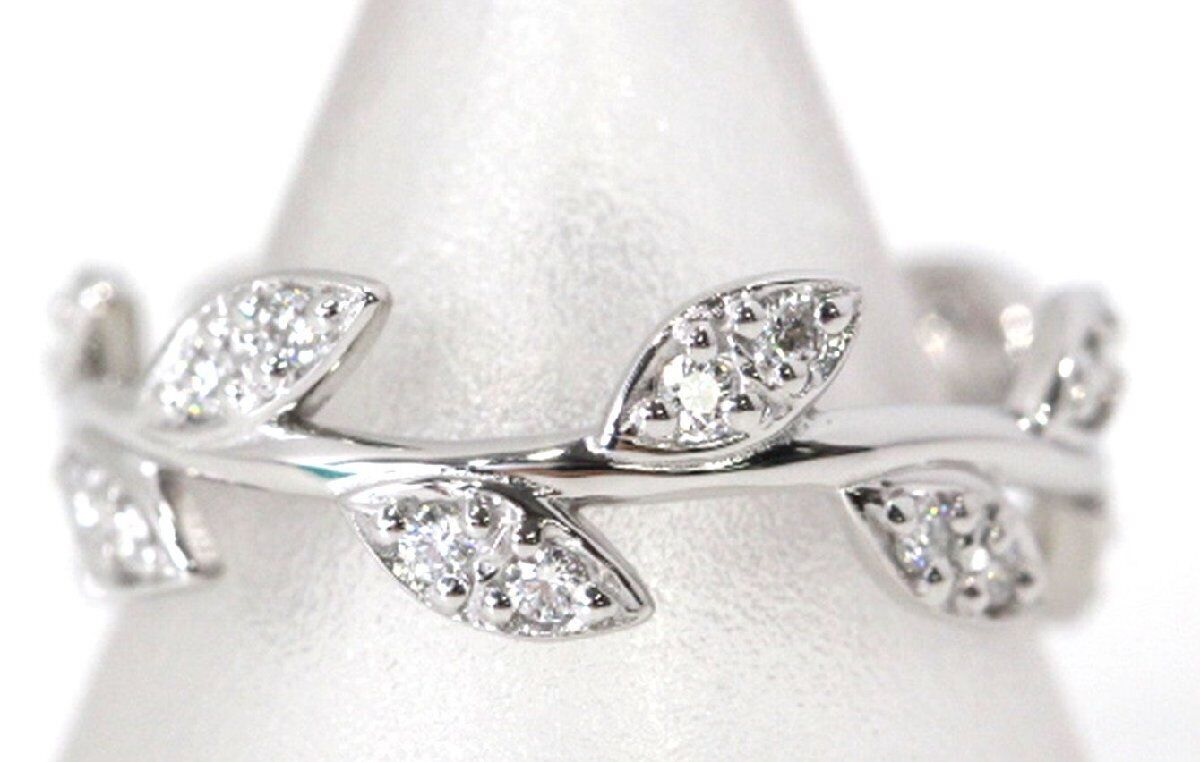 Tiffany & Co. Paloma Picasso 18k White Gold  Olive Leaf Ring