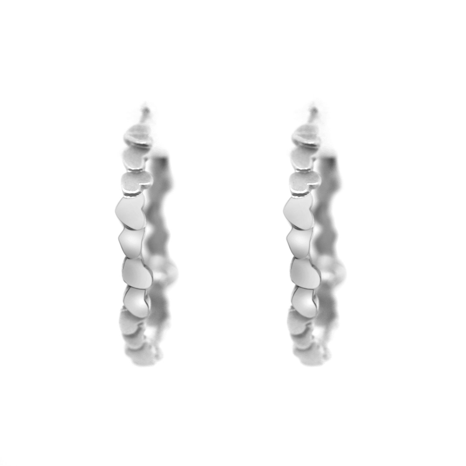 Tiffany & Co. Paloma Picasso Heart Motif Hoop Earrings