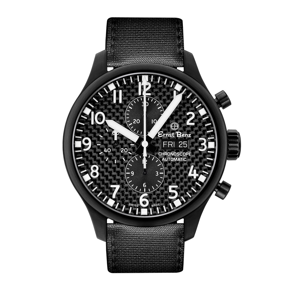 Ernst Benz ChronoScope GC10171N-CF Mens  47mm Watch