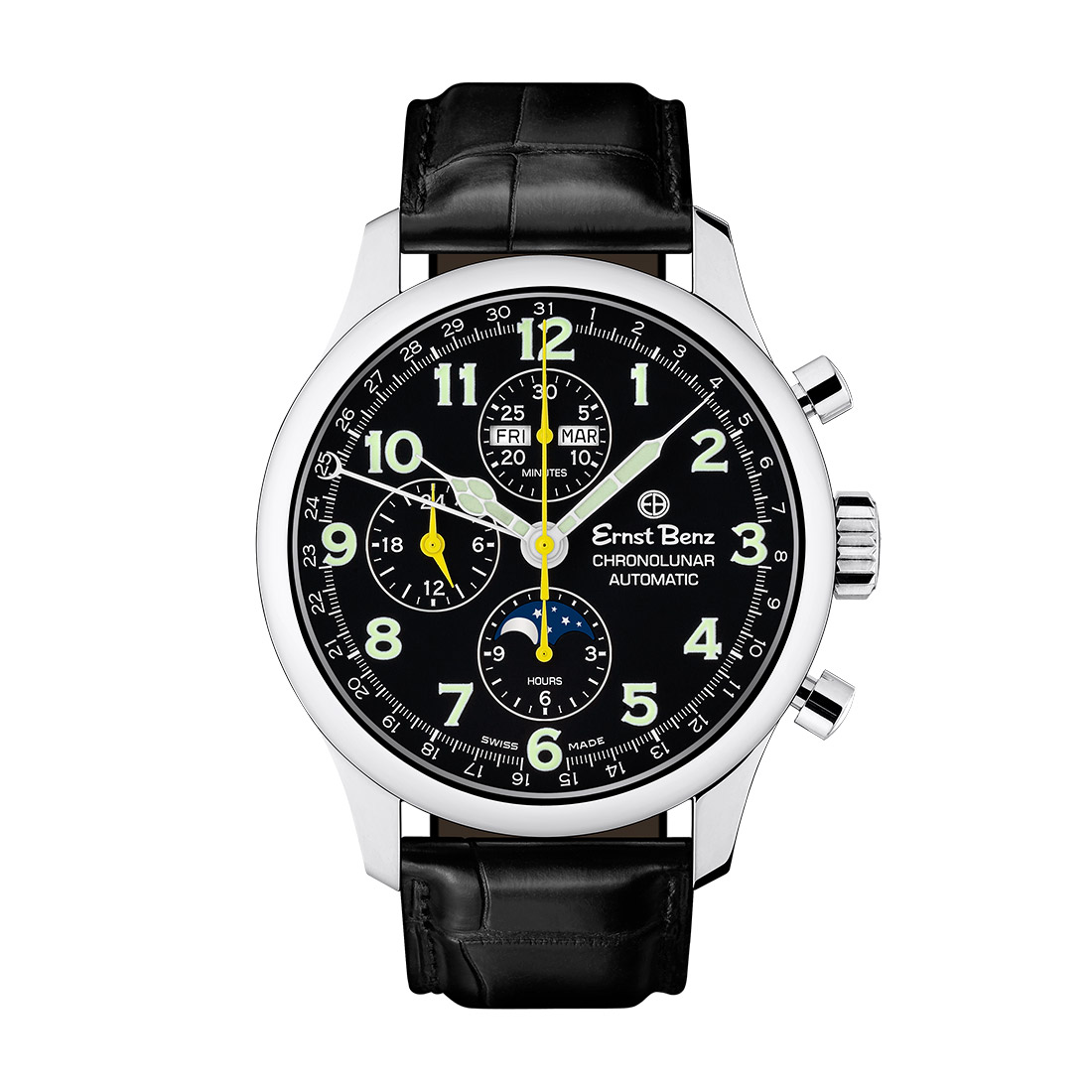 Ernst Benz ChronoLunar GC40311 A 44mm Mens Watch